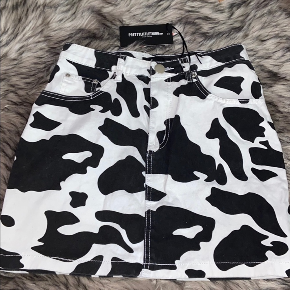 Pretty Little Thing Cow Skirt